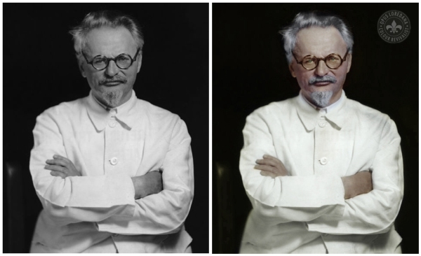 Photographer Unknown - Leon Trotsky circa 1935 - Colourised by Loredana Crupi